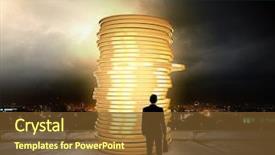  Presentation with suitcase - Slides enhanced with view of businessman with suitcase background and a tawny brown colored foreground