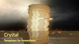  Presentation with suitcase - Colorful slides enhanced with view of businessman with suitcase backdrop and a  colored foreground