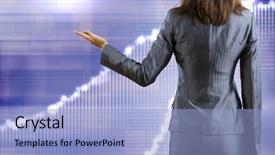  Presentation with binary - Beautiful PPT theme featuring view of businesswoman and binary backdrop and a  colored foreground