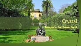  Presentation with park - Amazing theme having view-of-can-boixeres-park backdrop and a tawny brown colored foreground