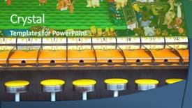  Presentation with carnival - Theme enhanced with view of carnival game horse background and a forest green colored foreground