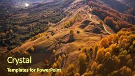  Presentation with mountain view california - Audience pleasing presentation consisting of view of carpathian mountains countryside backdrop and a tawny brown colored foreground