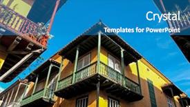  Presentation with cartagena colombia - PPT layouts with view of cartagena de indias background and a teal colored foreground