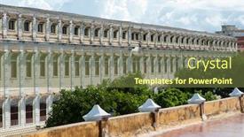  Presentation with cartagena colombia - Amazing slides having view-of-cartagena-de-indias backdrop and a tawny brown colored foreground