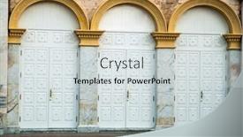  Presentation with cartagena colombia - Cool new PPT theme with view-of-cartagena-de-indias backdrop and a light gray colored foreground