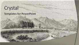  Presentation with view of the old port - PPT theme having view of cetinje tsettine create background and a  colored foreground