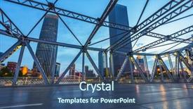  Presentation with skyline - Colorful slide deck enhanced with city skyline from bridge backdrop and a ocean colored foreground