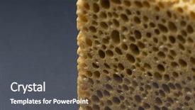  Presentation with black yellow - Slide deck featuring view of cleaning sponge mesh background and a dark gray colored foreground