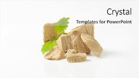  Presentation with bacteria yeast - Theme consisting of view of compressed fresh yeast background and a white colored foreground