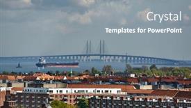  Presentation with vibration - Slide set having view-of-copenhagencity background and a gray colored foreground