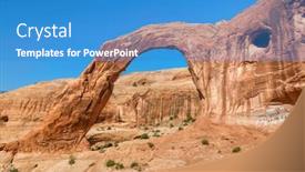  Presentation with corona - Audience pleasing presentation design consisting of view-of-corona-arch-during backdrop and a teal colored foreground