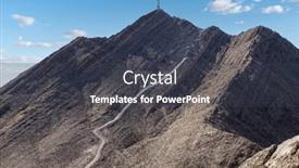  Presentation with las vegas nevada - Presentation theme enhanced with view-of-crazy-steep-road background and a dark gray colored foreground