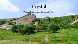  Presentation with kakheti - PPT layouts consisting of david gareja gareji cave monastery background and a sky blue colored foreground