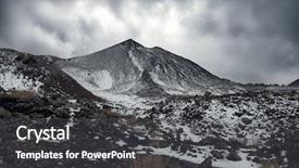  Presentation with winter - Audience pleasing presentation consisting of view of de fiore volcanic backdrop and a  colored foreground