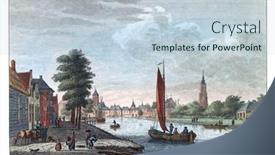  Presentation with engraving - Slide deck enhanced with view-of-delft-vintage-engraving background and a lemonade colored foreground
