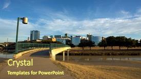  Presentation with fort - Beautiful slide set featuring view of downtown fort worth backdrop and a tawny brown colored foreground