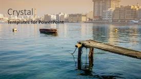  Presentation with dubai - Beautiful slides featuring dubai creek and deira backdrop and a coral colored foreground