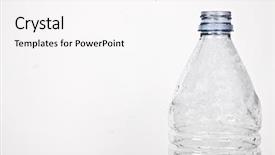  Presentation with plastic bottle - Colorful slides enhanced with view of empty plastic bottle backdrop and a white colored foreground