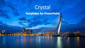  Presentation with erasmus - Presentation enhanced with view-of-erasmus-bridge-erasmusbrug background and a gray colored foreground