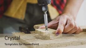  Presentation with self driving - PPT theme having view of female hand driving background and a coral colored foreground