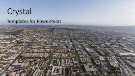  Presentation with neighborhoods - Beautiful slide deck featuring view of glendale california neighborhood backdrop and a light blue colored foreground