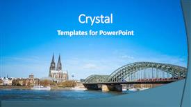  Presentation with gothic cathedral - Audience pleasing PPT theme consisting of view-of-gothic-cathedral backdrop and a gray colored foreground