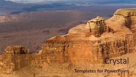 Presentation with helicopter - Slide deck with view of grand canyon cliff background and a  colored foreground