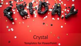  Presentation with analysis risk top view - Amazing PPT theme having view of handmade three-dimensional backdrop and a red colored foreground