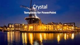  Presentation with harlem - Cool new theme with view of harlem cityscape backdrop and a ocean colored foreground