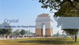  Presentation with india - PPT layouts enhanced with view-of-india-gate background and a  colored foreground
