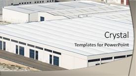  Presentation with industrial zone - Amazing slides having view of industrial zone backdrop and a white colored foreground