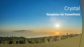  Presentation with island - PPT layouts having view-of-island-la-gomera background and a teal colored foreground