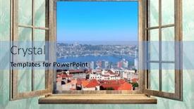  Presentation with istanbul - Slide set enhanced with view-of-istanbul-suleymaniye-mosque background and a  colored foreground