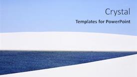  Presentation with sand dunes - Amazing presentation theme having view-of-lagoa-azul backdrop and a light blue colored foreground