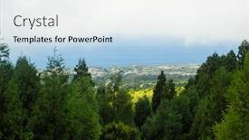  Presentation with island - PPT layouts with view-of-landscape-of-san background and a white colored foreground