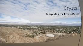  Presentation with sky - Slide set enhanced with view-of-landscape-with-overcast background and a light blue colored foreground