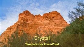  Presentation with mining - Presentation design consisting of view-of-las-medulas-historic background and a tawny brown colored foreground