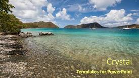  Presentation with united states - Cool new PPT theme with view-of-leinster-bay backdrop and a tawny brown colored foreground