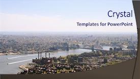  Presentation with new york - Amazing slides having view of long island backdrop and a sky blue colored foreground