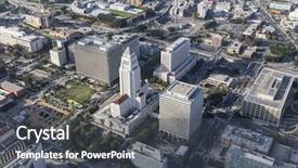  Presentation with los angeles - Amazing presentation design having view of los angeles civic backdrop and a dark gray colored foreground