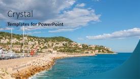  Presentation with luxury resort - Amazing slide deck having view-of-luxury-resort-nice backdrop and a light blue colored foreground