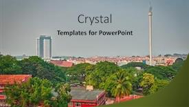  Presentation with malacca - Theme with view-of-malacca-city background and a light gray colored foreground