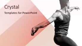  Presentation with healthy workplace full length side view - Cool new slides with view of man throwing discus backdrop and a lemonade colored foreground