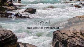  Presentation with banff national park - Beautiful theme featuring view-of-mistaya-canyon backdrop and a light gray colored foreground