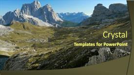  Presentation with europe - Theme featuring view-of-monte-pelmo background and a tawny brown colored foreground