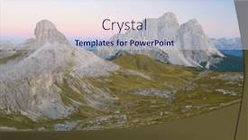  Presentation with europe - Slide deck having view-of-monte-pelmo background and a sky blue colored foreground