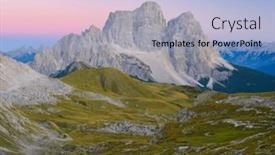  Presentation with europe - Slides enhanced with view-of-monte-pelmo background and a light blue colored foreground