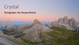  Presentation with europe - Presentation with view-of-monte-pelmo background and a light blue colored foreground