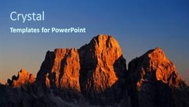  Presentation with europe - Presentation consisting of view-of-monte-pelmo background and a ocean colored foreground