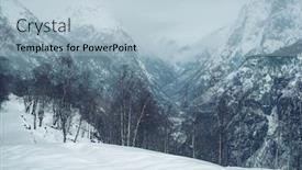  Presentation with road - Colorful PPT theme enhanced with view-of-naeroydalen-valley backdrop and a light blue colored foreground